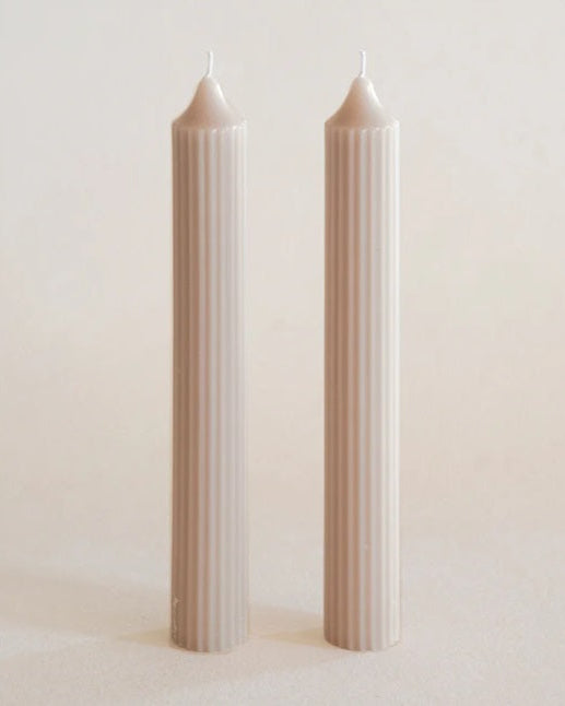 2-pack Ljus - Beige Line